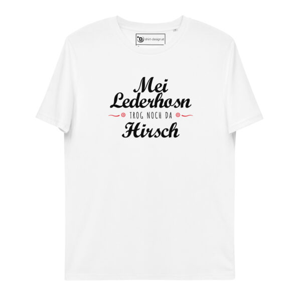 T-Shirt – Kirchtag – Mei Lederhosn trog noch da Hirsch