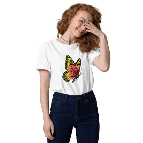 Unisex-Bio-Baumwoll-T-Shirt – Schmetterling