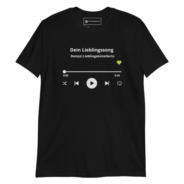 T-Shirt – Lieblingssong personalisierbar