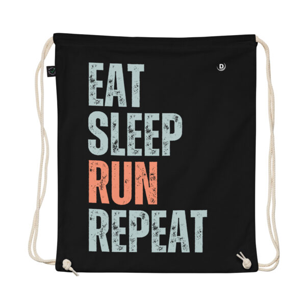 Kordelzugbeutel – Eat Sleep Run Repeat